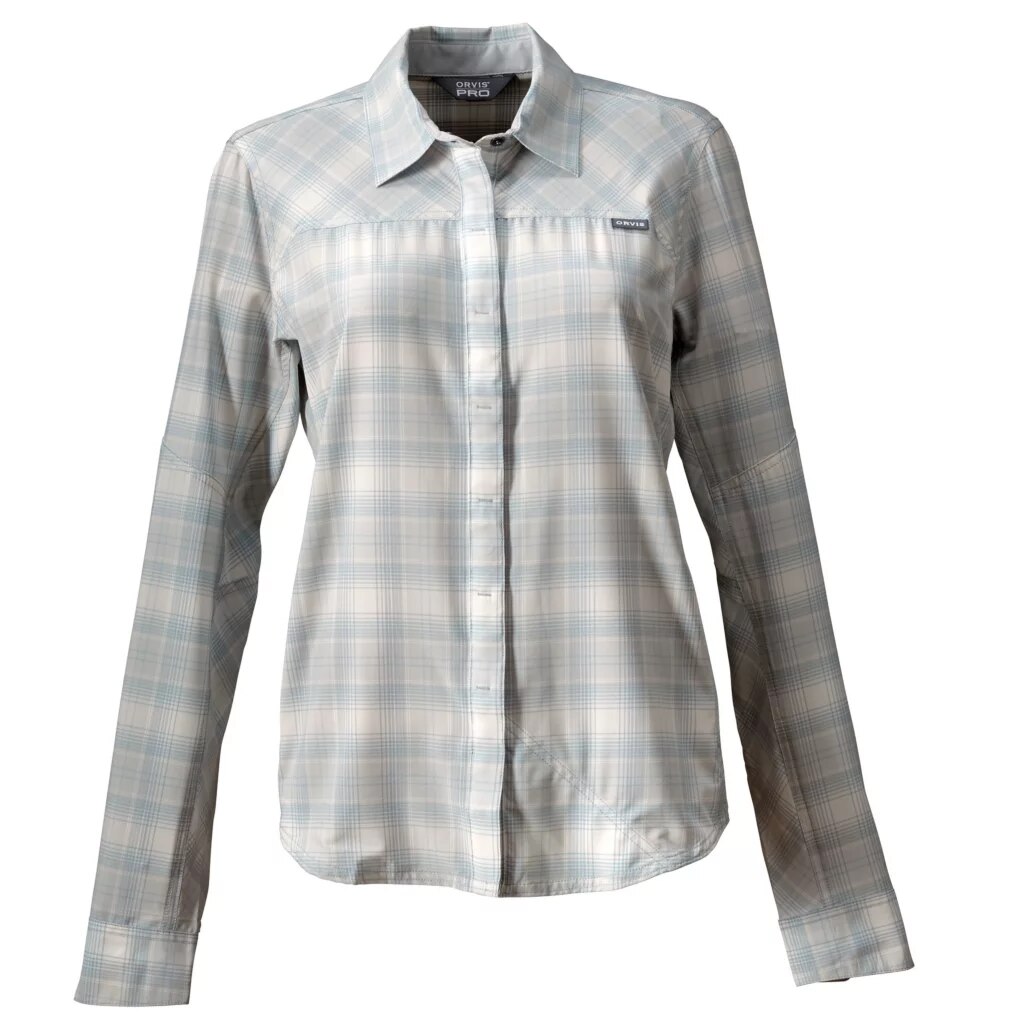 Orvis Pro Stretch Long Sleeve Shirt Women's in Opal Plaid